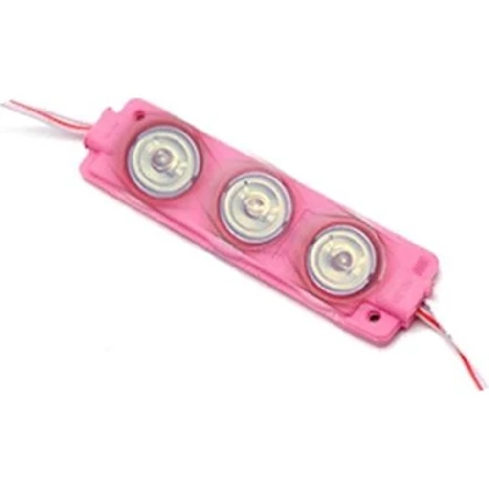 OEM 12V 3W 3'LÜ MODÜL LED PEMBE