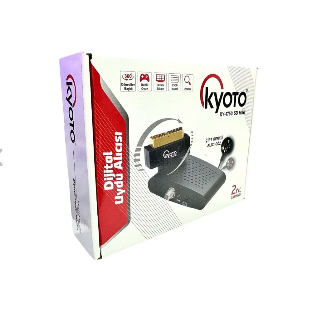 KYOTO KY-1750 SD MİNİ SCART UYDU ALICISI