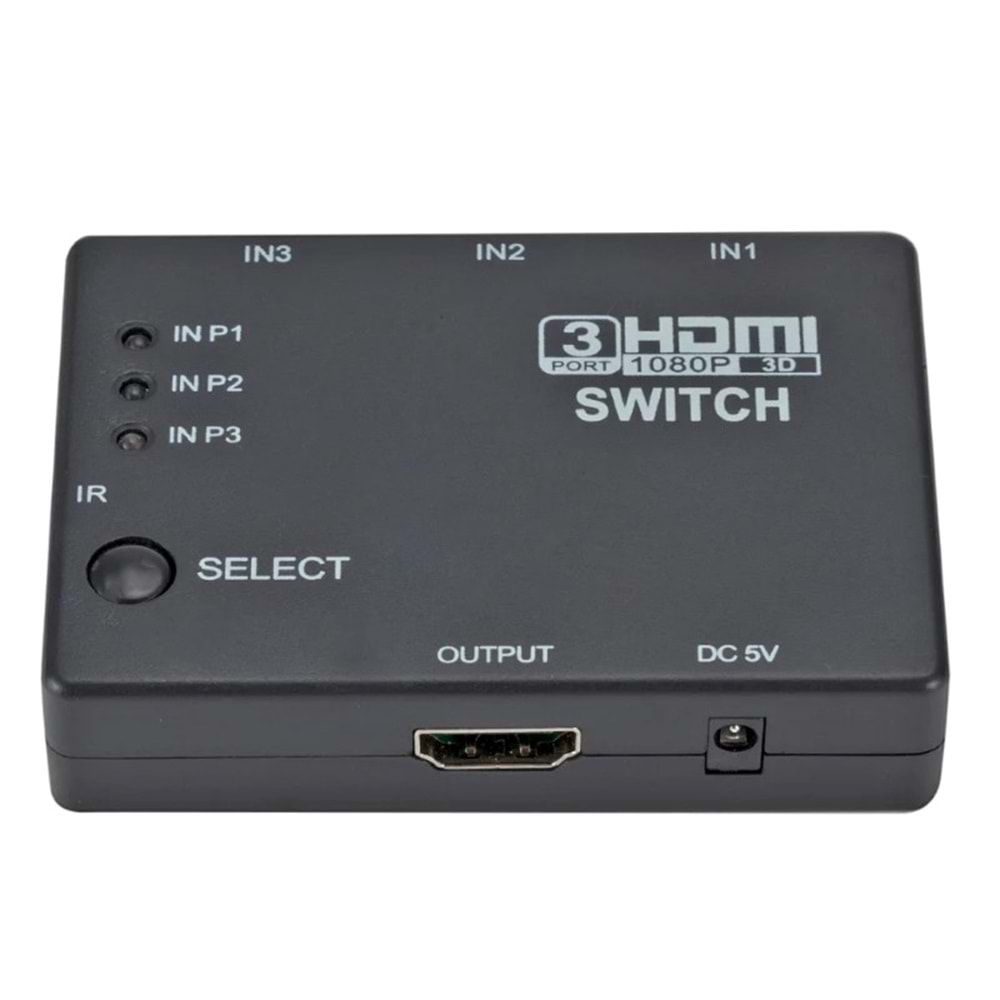 HDMI Switch 3 Giriş 1 Çıkış Kumandalı FHD3-1