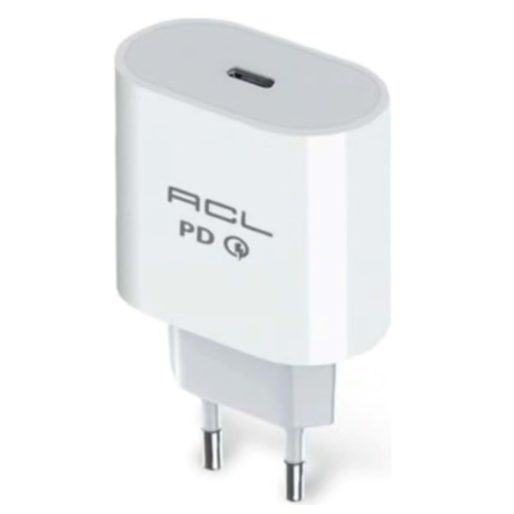 ACL Ac-1 L4 18W Hızlı Şarj Cihazı Type-C Pd 3.0 (Power Delivery) Duvar Şarjı