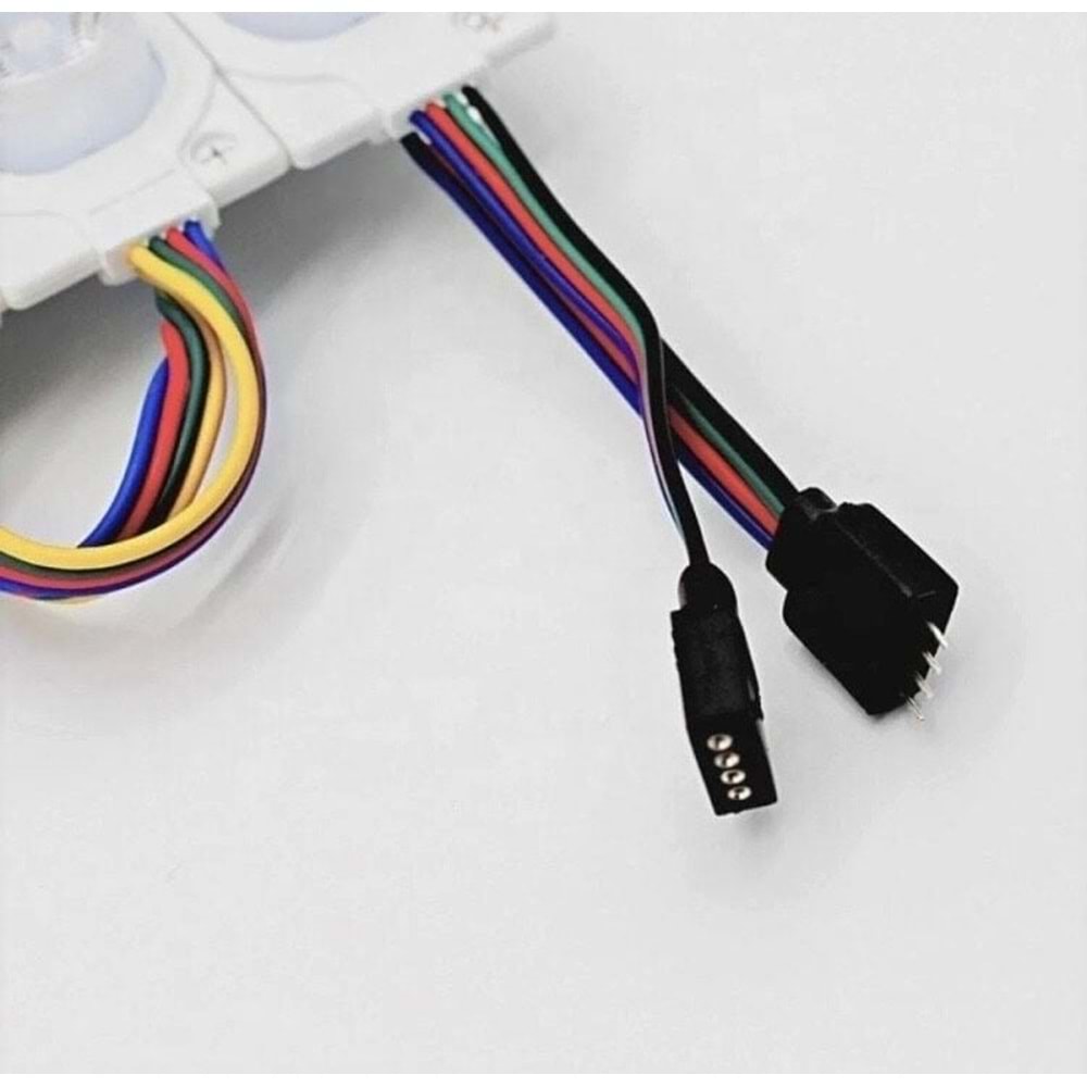 12 Volt 1.5 Watt Tek Mercekli Modül Led RGB