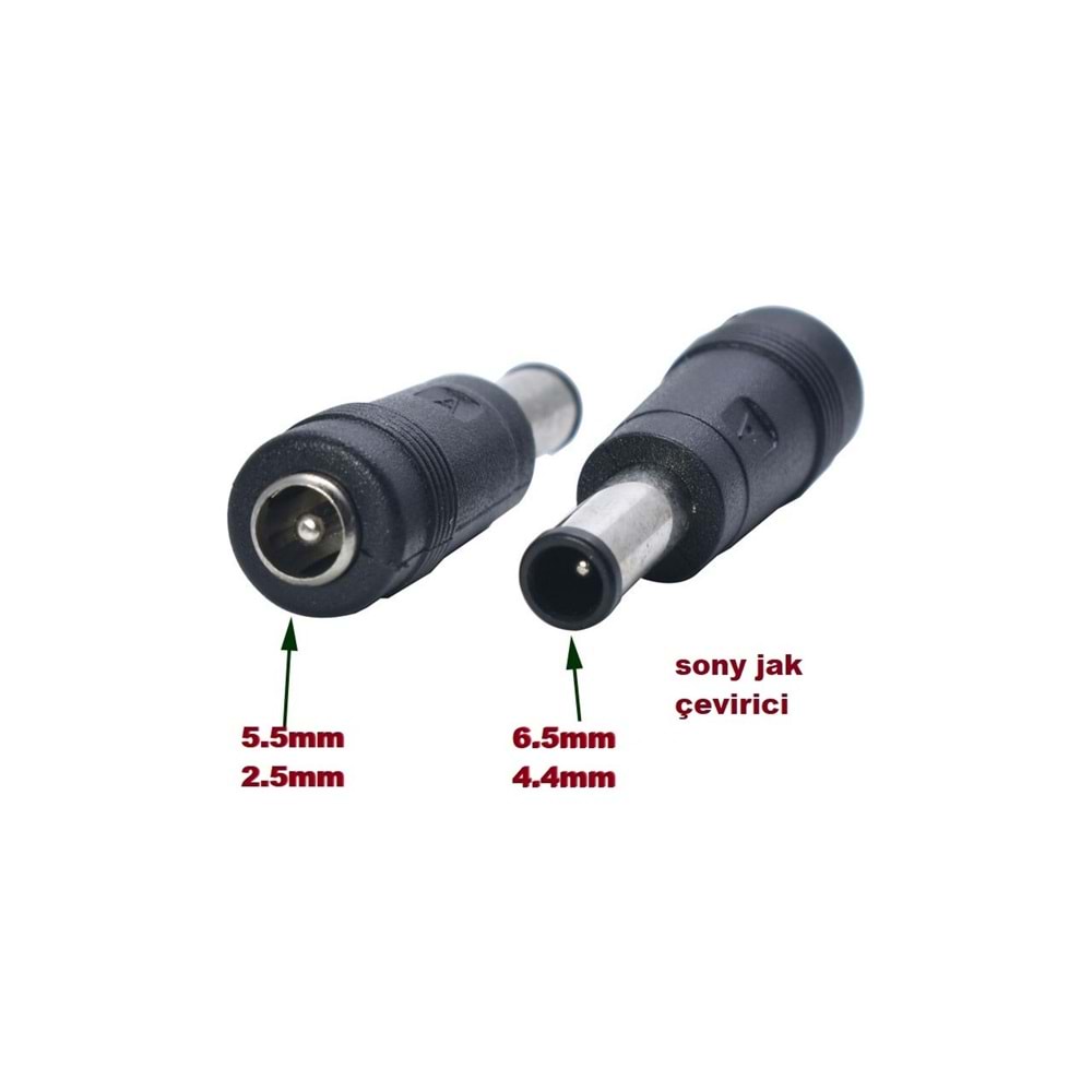 Sony Adaptör Jack Çevirici 5.5x2.5 TO 6.5.mm X 4.4mm