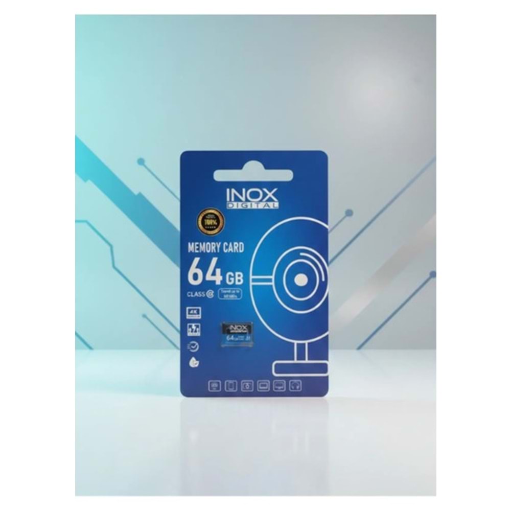 INOX DIGITAL 64GB CLASS 10 HAFIZA KARTI KAMERA UYUMLU