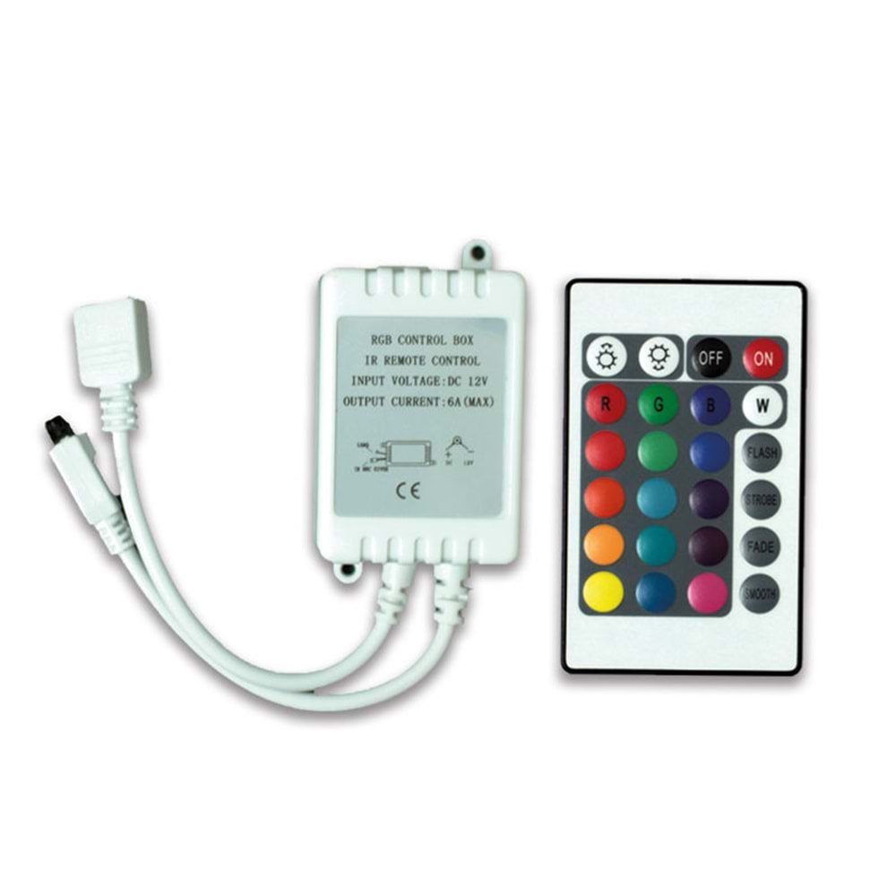 WELLBOX LW-CON019 RGB 6A LED KONTROL DEVRESİ 24 TUŞLU
