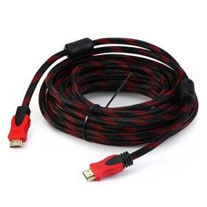 Sline 10m HDMI Kablo V1.4 Erkek-Erkek Örgülü Kablo