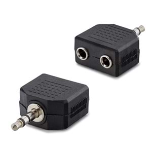 ÇEVİRİCİ JACK 3,5MM STEREO ERKEK TO 3,5MM 2 DİŞİ HADRON HN-4388