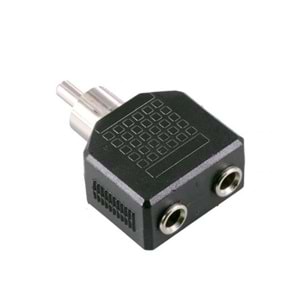 ÇEVİRİCİ JACK RCA ERKEK TO 3,5MM 2 DİŞİ