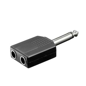 ÇEVİRİCİ JACK 6,3MM MONO ERKEK TO 6,3MM 2 DİŞİ