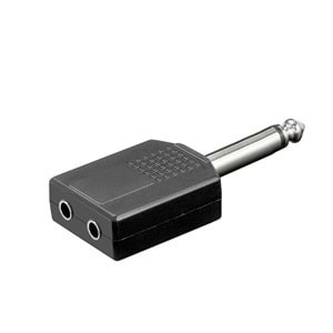 ÇEVİRİCİ JACK 6,3MM MONO ERKEK TO 3,5MM 2 DİŞİ