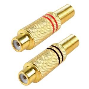 RCA FİŞ DİŞİ METAL GOLD (2 ADET) DY-2030G