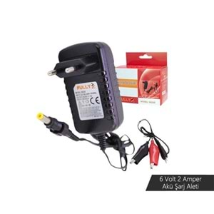 AKÜ ŞARJ ALETİ 6V 2A MAŞALI FULLY O-60200