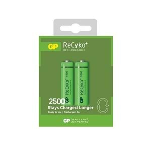 GP RECYKO ŞARJLI PİL AA KALEM 2500MAH (2 ADET)