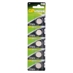 GP PİL Pil Düğme 1616 3V 5Li Paket
