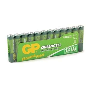 GP-24G AAA İnce Kalem Pil Greencell 12Li Paket