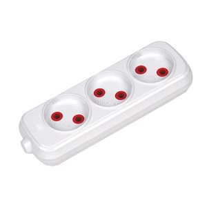 MİRSA 7731000 3Lü Grup Priz Topraksız Klemens