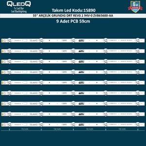TAKIM LED-90 (9XPCB) 55 ARÇELİK GRUNDIG ARC490 DRT REV0,1 94V-0 ZVB65600-AA 55VLX7810BP AL55L88405B B55L8740 A55L87525S