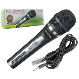 EL MİKROFONU KABLOLU 3MT DİNAMİK FULLSOUND LM-512