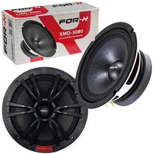 FOR-X XMD-3080 Oto Midrange 20cm 300 Watt Beyaz 2 Adet
