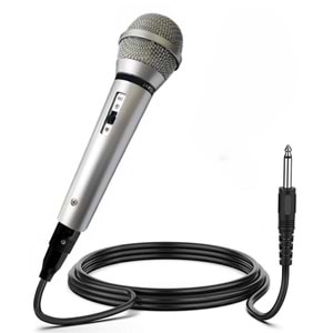 EL MİKROFONU KABLOLU 3MT KARAOKE DVD HEDİYE FUGUE MX-178