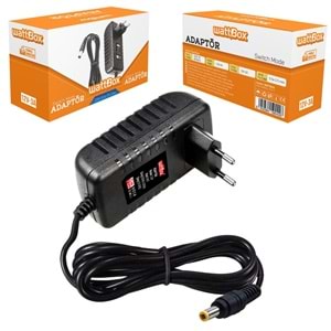 WATTBOX Adaptör 12 Volt 3 Amper 5,5x2,5mm