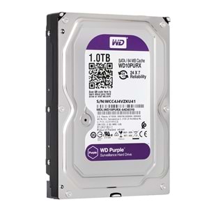 GÜVENLİK HARDDİSK 1TB 7/24 5400RPM SATA3 64MB WESTERN DIGITAL PURPLE