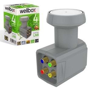 WELLBOX WXL-104/204QTR LNB SANTRAL (QUATTRO) GOLD 0,1DB 3D 4K