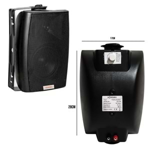 NWORK NX-5 Sütun Hoparlör 13cm 200 Watt Trafolu Trafosuz Siyah 1 Adet