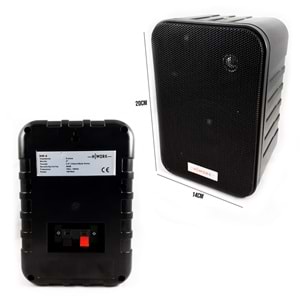 NWORK NW-4 Sütun Hoparlör 12cm 100 Watt Siyah 2 Adet