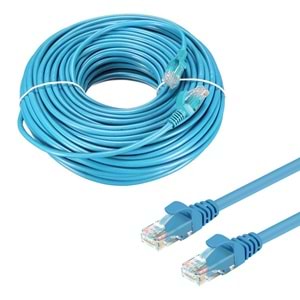 Cat6 Patch Network Ethernet Kablo Mavi 15 Metre