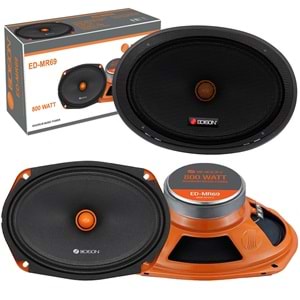 EDISON ED-MR69 Oto Midrange Oval 6X9 İnç 800 Watt Kapaklı 2 Adet