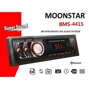 MOONSTAR BMS-4615 Oto Teyp 4X50 Watt Bluetooth Usb Sd Fm Aux