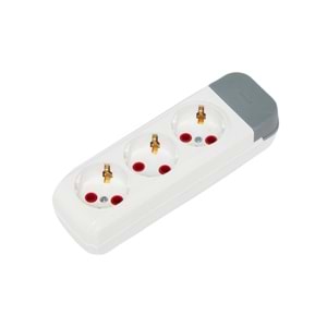 ASGRUP-AU30 3Lü Grup Priz Topraklı Klemens ( KABLOSUZ)