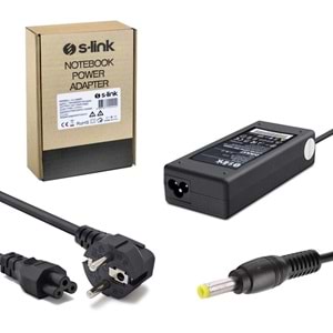 NOTEBOOK ADAPTÖR 30W 19V 1,58A 4,0X1,7MM HP S-LİNK SL-NBA04