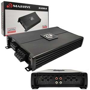 MASSIVE MS-B3500,4K Oto Anfi Stereo 3000 Watt 4 Kanal