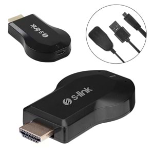 HDMI KABLOSUZ DONGLE TV GÖRÜNTÜ VE SES AKTARICI IOS ANDROID S-LİNK SL-WH25