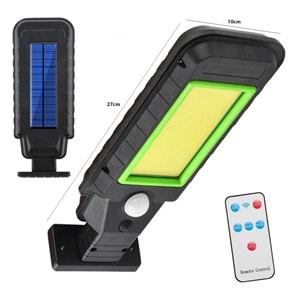 SİLVER TOSS ST-8011C Solar Güneş Enerji Aydınlatma Lambası Sensörlü 128 Cob Led