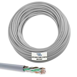 CABLECABLE Cat6 Kablo 23Awg 0,51mm 10 Metre