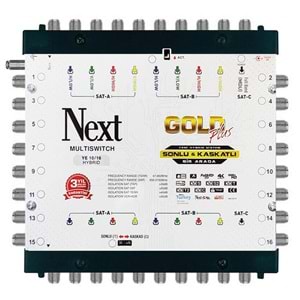 UYDU SANTRAL 10/16 SONLU KASKATLI MULTISWITCH HİBRİT (ADAPTÖR DAHİL) NEXT