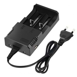 NARİTA HD-8863 Pil Şarj Aleti 2Li 600mah Usb 18650-26650-16340-14500-AA-AAA