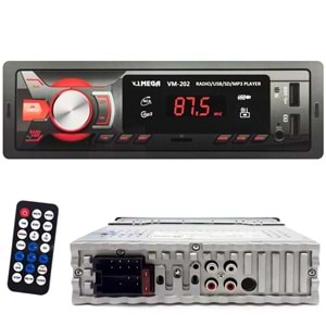 MEGA VM-202 Oto Teyp 4X50 Watt Bluetooth