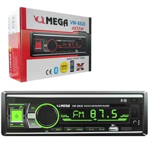 MEGA VM-8820 Oto Teyp 4X55 Watt Bluetooth