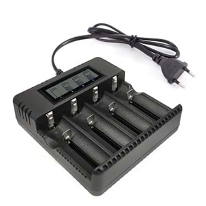 NARİTA HD-8992A Pil Şarj Aleti 4Lü Ekranlı 3000mah 18650-26650-16340-14500-AA-AAA