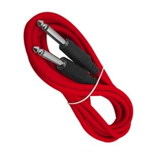 ANFİ UZATMA KABLOSU MONO 6,3MM 3MT KIRMIZI EATECH