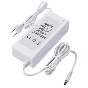 WATTBOX Adaptör 12 Volt 3 Amper 5,5x2,5mm Masa Tip Beyaz