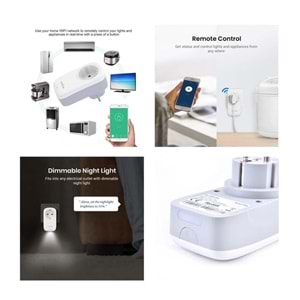AKILLI WIFI PRİZ 16A 2,4GHZ ALEXA GOOGLE ASSISTANT DESTEKLİ BROADLINK SP4L-EU