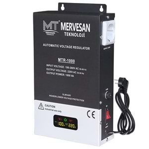 OTOMATİK VOLTAJ REGÜLATÖRÜ (KOMBİ TV) 1000W MERVESAN MTR-1000