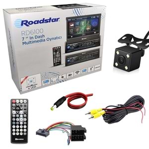 ROADSTAR RD-6100 İndash Teyp 7 İnç 4X50 Watt Bluetooth Mirrorlink