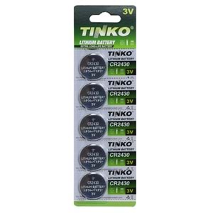 TİNKO Pil Düğme 2430 3V 5Li Paket