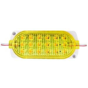 MODÜL COB LED 12V 18 LEDLİ AMBER YAPIŞKANLI