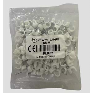 FORLİNE FLK02 2 NUMARA 6MM ÇİVİLİ KROŞE (100 LÜ PAKET )